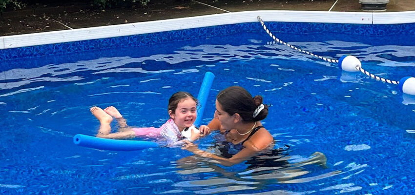 At-home swimming lessons